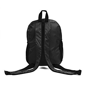 Additional Image 1 - a black backpack with long straps