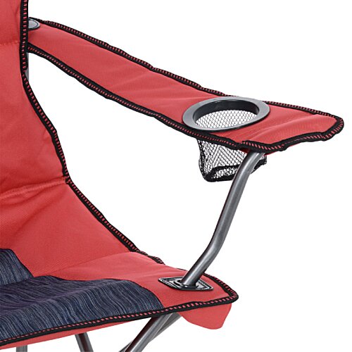 Additional Image 3 - a red and black folding chair