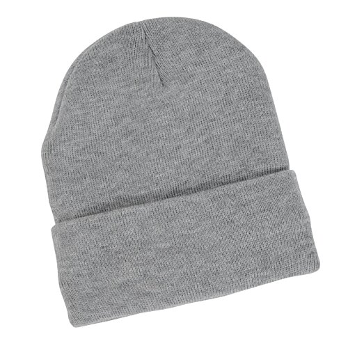 Additional Image 1 - a grey beanie on a white background