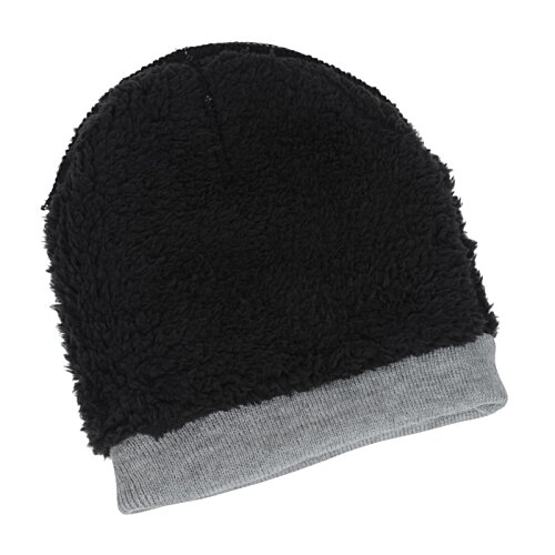 Additional Image 2 - a black and white beanie