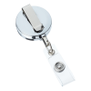 View Image 3 of 3 of Domed Metal Retractable Badge Holder with Slip Clip