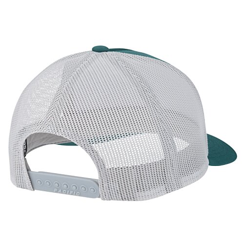 Additional Image 1 - a white hat with a green back