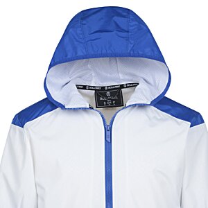 Additional Image 2 - a white and blue jacket with a hood