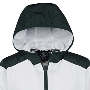 Additional Image 2 - a white and black jacket with a hood