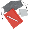 Additional Thumbnail Image 1 - a red notebook with a pen and grey cloth