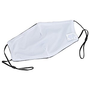 Additional Image 2 - a white face mask with a string