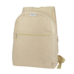 Additional Image 1 - a white backpack with a zipper