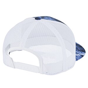 Additional Image 1 - a white hat with a blue and white design
