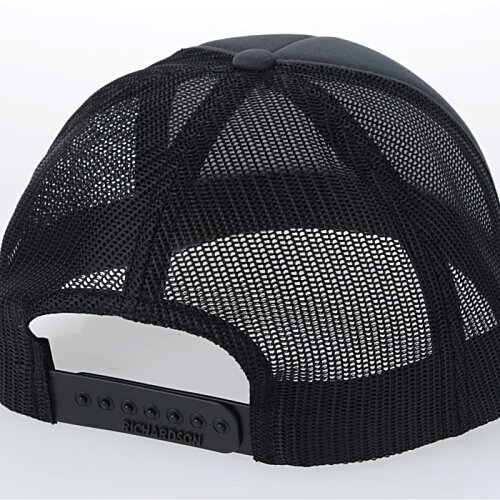 Additional Image 1 - a black hat with a mesh top