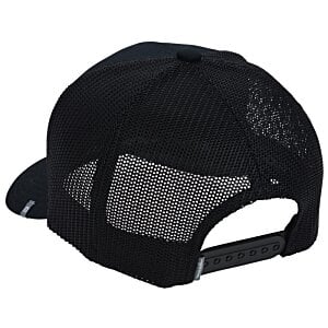 Additional Image 1 - a black hat with a mesh back