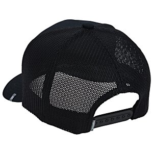 Additional Image 1 - a black hat with a mesh back