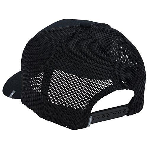 Additional Image 1 - a black hat with a mesh back