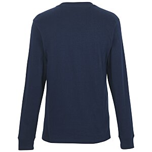 Additional Image 1 - a back of a blue shirt