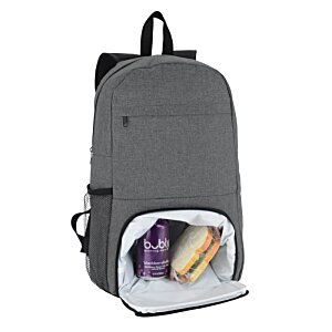 Additional Image 1 - a grey backpack with books inside