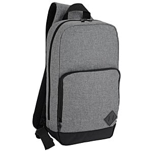 Additional Image 1 - a grey backpack with a black strap