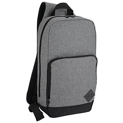Additional Image 1 - a grey backpack with a black strap
