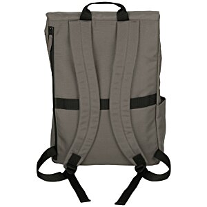 Additional Image 3 - a grey backpack with black straps