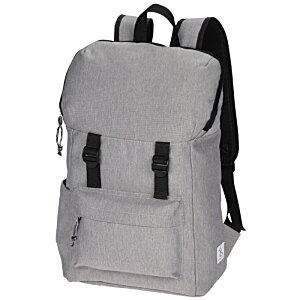Additional Image 1 - a grey backpack with black straps