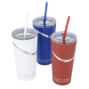 View Image 5 of 5 of Incline Vacuum Tumbler with Straw - 17 oz.