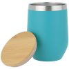 View Image 2 of 3 of Vacuum Wine Cup with Bamboo Lid - 12 oz. - 24 hr