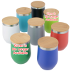 View Image 3 of 3 of Vacuum Wine Cup with Bamboo Lid - 12 oz. - 24 hr