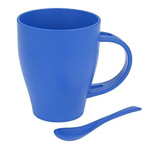 Additional Image 1 - a blue mug with a spoon