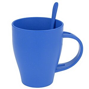 Additional Image 2 - a blue mug with a spoon