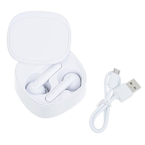 Additional Image 1 - a white earbuds in a case
