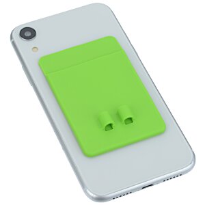 Additional Image 1 - a white cell phone with green cover