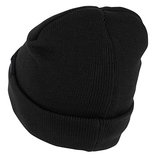 Additional Image 4 - a black beanie on a white background