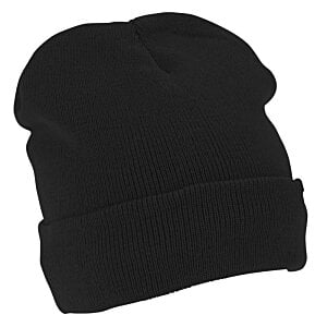 Additional Image 3 - a black beanie on a white background