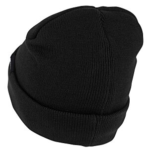 Additional Image 4 - a black beanie on a white background