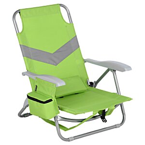 Additional Image 1 - a green chair with a grey stripe