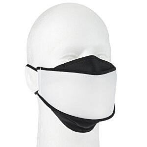 Additional Image 1 - a white mannequin with a black face mask