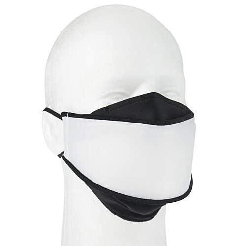 Additional Image 1 - a white mannequin with a black face mask