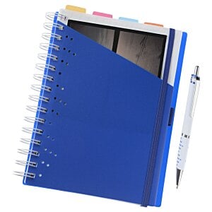 Additional Image 1 - a blue notebook with a pen