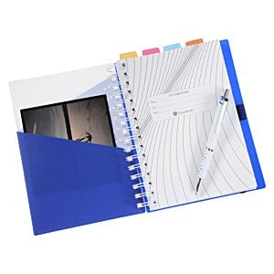 Additional Image 2 - a blue notebook with a pen in it