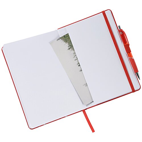 Additional Image 2 - a white notebook with a red handle