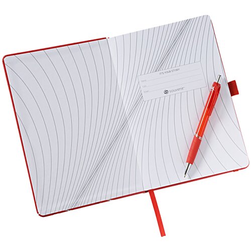 Additional Image 3 - a white square with red edges and a red pencil