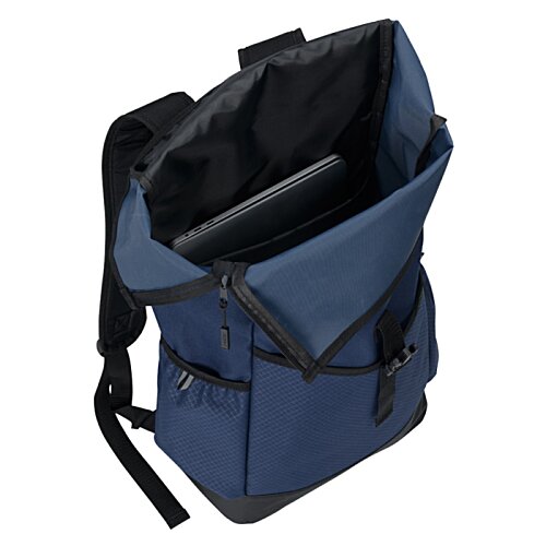 Additional Image 3 - a blue backpack with a black strap