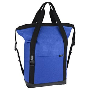 Additional Image 3 - a blue cooler bag with black straps