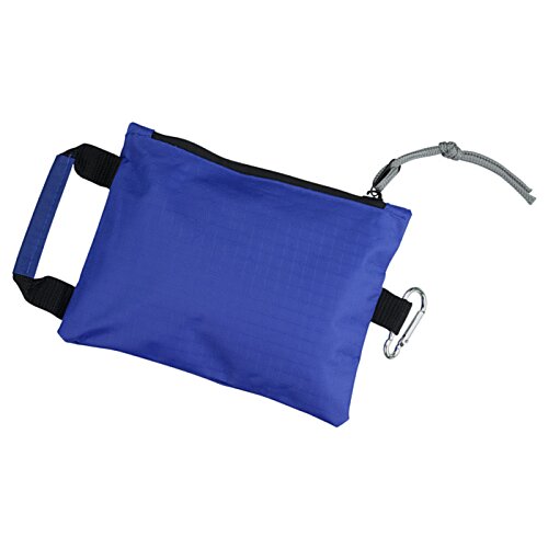Additional Image 2 - a blue bag with a black handle
