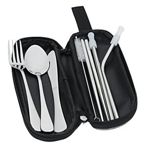 Additional Image 2 - a black case with silverware and spoons
