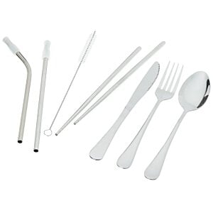 Additional Image 3 - a group of utensils and straws