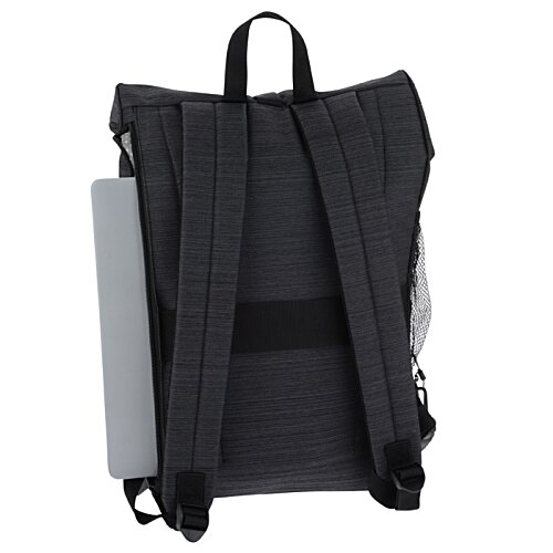 Additional Image 2 - a black backpack with a white strap