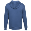 a blue hoodie with a white background