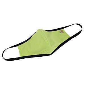 Additional Image 1 - a green face mask with black straps