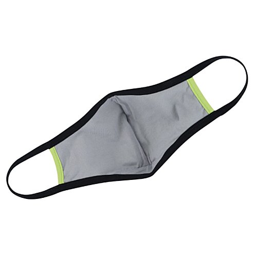 Additional Image 4 - a grey and black face mask