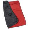 a red and black blanket