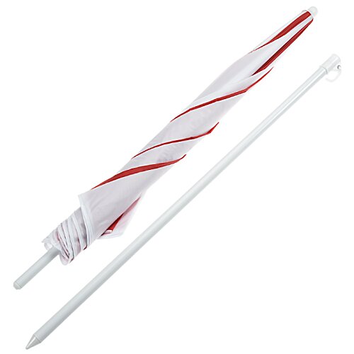Additional Image 2 - a white and red umbrella